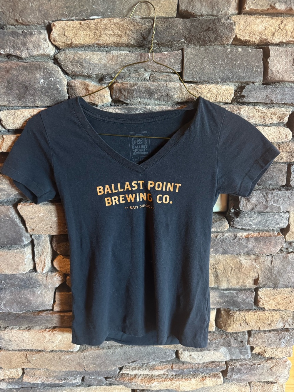 Ballast point Women's Black V-Neck Tee